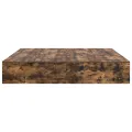 Cadre de lit de rangement  Chêne fumé 200x200 cm