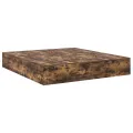 Cadre de lit de rangement  Chêne fumé 200x200 cm