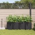 Jardinières  avec système d'irrigation par eau 4 pcs Noir