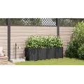 Jardinières  avec système d'irrigation par eau 4 pcs Noir