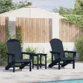 Chaises Adirondack 2 pcs Bleu Marine 74x82x90 cm HDPE