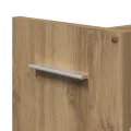 Cabinet roulant  chêne artisanal 60x22x79 cm en bois d'ingénierie
