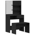 Set de table de maquillage  en chêne noir en bois reconstitué