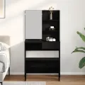 Set de table de maquillage  en chêne noir en bois reconstitué
