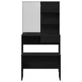 Set de table de maquillage  en chêne noir en bois reconstitué