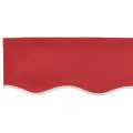 Valence d'auvent pour cadre de 3,5 m Rouge 3,3x0,2 m