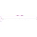 Valence d'auvent pour cadre de 3,5 m Rouge 3,3x0,2 m
