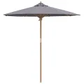 Parasol de Jardin Gris Foncé 217x230 cm Bambou