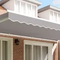 Lambrequin pour cadre de 6 m Gris clair 5.8x0.2 m