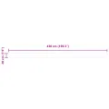 Valance d'Auvent pour cadre de 4,5 m blanc 4,3x0,2 m