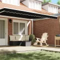 Chaperon pour cadre de 4,5 m Noir 4,3x0,2 m