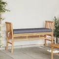 Banc de jardin  avec coussin en bambou de 110 cm