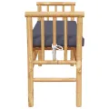 Banc de jardin  avec coussin en bambou de 110 cm