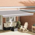 Valaise de store pour cadre de 4,5 m en gris clair 4,3x0,2 m