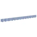 Valance de Auvent pour cadre de 2.5 m bleu et blanc 2.3x0.2 m