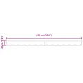 Valance de Auvent pour cadre de 2.5 m bleu et blanc 2.3x0.2 m