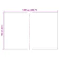 Tissu de remplacement d'auvent Rouge 10x1.6 m