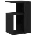 Table d'appoint  en chêne noir 36x30x56 cm en bois d'ingénierie