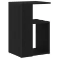Table d'appoint  en chêne noir 36x30x56 cm en bois d'ingénierie