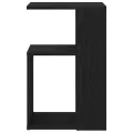 Table d'appoint  en chêne noir 36x30x56 cm en bois d'ingénierie