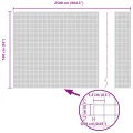 Clôture en fil soudé Verte 1.6x25 m Acier