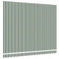 Tissu de Remplacement de Store pour Cadre 4x3 m Vert et Blanc