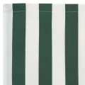 Tissu de Remplacement de Store pour Cadre 4x3 m Vert et Blanc