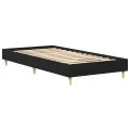 Lit  90x200 cm en chêne noir en bois d'ingénierie