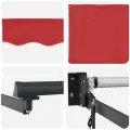 Store rétractable automatique  Rouge 500x300 cm