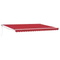 Store rétractable automatique  Rouge 450x300 cm