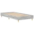 Lit 90x200 cm Gris Sonoma en bois d'ingénierie
