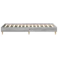 Lit 90x200 cm Gris Sonoma en bois d'ingénierie
