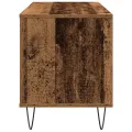 Armoire à disques  en chêne artisan de 100x38x48 cm en bois d'ingénierie