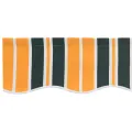 Tissu de remplacement pour auvent 4,5x3,5 m vert et jaune
