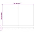 Store manuel rétractable  vert et blanc 300x250 cm