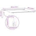 Store manuel rétractable  vert et blanc 300x250 cm