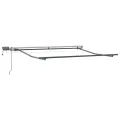 Auvent Rétractable Manuel avec LED Vert et Blanc 350x250 cm