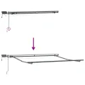 Auvent Rétractable Manuel avec LED Vert et Blanc 350x250 cm
