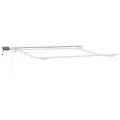 Auvent Rétractable Manuel avec LED Vert et Blanc 350x250 cm