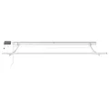 Auvent Rétractable Manuel avec LED Vert et Blanc 350x250 cm