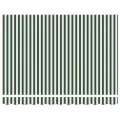 Auvent Rétractable Manuel avec LED Vert et Blanc 350x250 cm