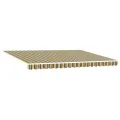 Store rétractable automatique avec LED vert et jaune 450x350 cm