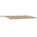 Store rétractable manuel avec LED vert et jaune 600x350 cm