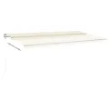 Auvent rétractable automatique 600x350 cm Crème