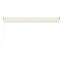 Auvent rétractable automatique 600x350 cm Crème