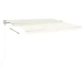 Auvent rétractable automatique 450x300 cm Crème