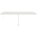 Auvent automatique avec capteur de vent et LED 600x350 cm Crème