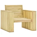 Salon de jardin 3 pcs avec coussins bois de pin imprégné