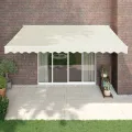 Auvent rétractable automatique crème 4,5x3 m