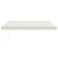 Auvent rétractable automatique crème 4,5x3 m